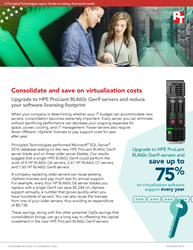 Upgrade to HPE ProLiant BL460c Gen9 blade servers and save up to 75% on VMware vSphere software support every year