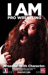 NWL KC star Jack Foster is one of seven larger-than-life characters featured in the League's new "Wrasslin' With Character" campaign.
