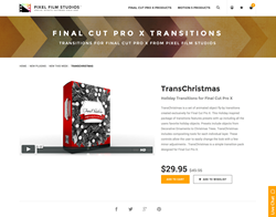 FCPX - TransChristmas - Pixel Film Studios Plugin