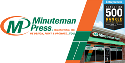 Minuteman Press International is honored to once again be ranked #1 in category by Entrepreneur in 2017 for the 14th straight year and 25 times overall. Minuteman Press is the world’s largest design, printing, and marketing franchise with over 950 locatio