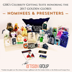 The Artisan Group's Swag Bag for GBK's Celebrity Gift Lounge Honoring the Nominees & Presenters of the 2017 Golden Globes