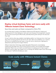 See how IT admins can provision 10 virtual desktops with VMware Instant Clone Technology in less than half the number of steps it would take them using Citrix PVS
