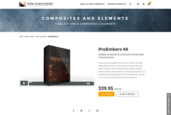 FCPX Plugin - ProEmbers 4K - Pixel Film Studios