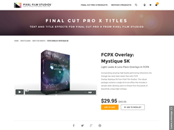 FCPX Overlay Mystique 5K - FCPX Plugin - Pixel Film Studios