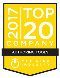 2017 Top Authoring Tools Company - Training Industry