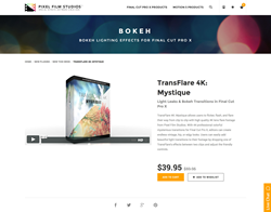 FCPX - TransFlare 4K Mystique - Pixel Film Studios Plugin