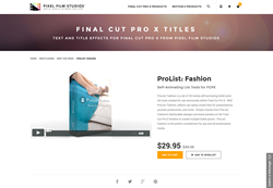 FCPX - ProList Fashion - Pixel Film Studios Plugin