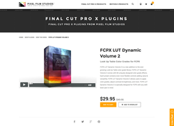 Final Cut Pro X Plugin - FCPX LUT Dynamic Volume 2 - Pixel Film Studios