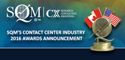 SQM's 2016 Contact Center Industry Awards Announcement
