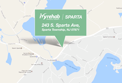 Map of Ivy Rehab in Sparta New Jersey
