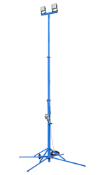 11' to 26' LED Light Tower Equipped with Two Light Heads