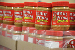 Peanut Proud peanut butter is donated to provide nutritious, sustaining meals to survivors of Hurricane Harvey.