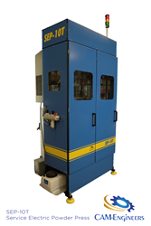 Servo Electric Powder Press SEP-10T by Custom Automation and Machinery (CAM Engineers)