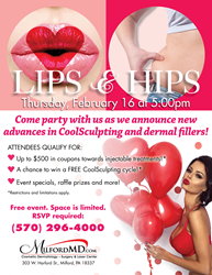 MilfordMD's Lips & Hips Event on Feb. 16 at 5 pm