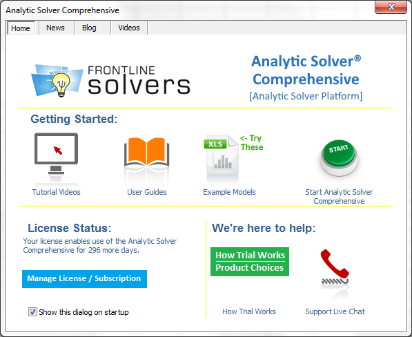analytic solver platform for excel