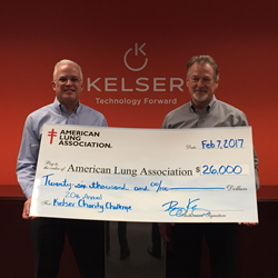 Kelser Record-Breaking Check Presentation