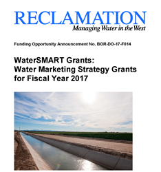 Water Marketing Funding Opportunity Cover