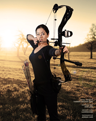 Julia Ling trains in archery to prepare for her role as "Tactical Girl" on the new comedy web series.