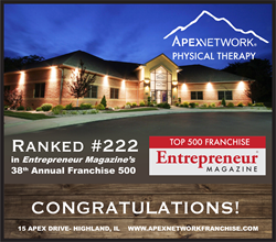 ApexNetwork Physical Therapy Franchise Award