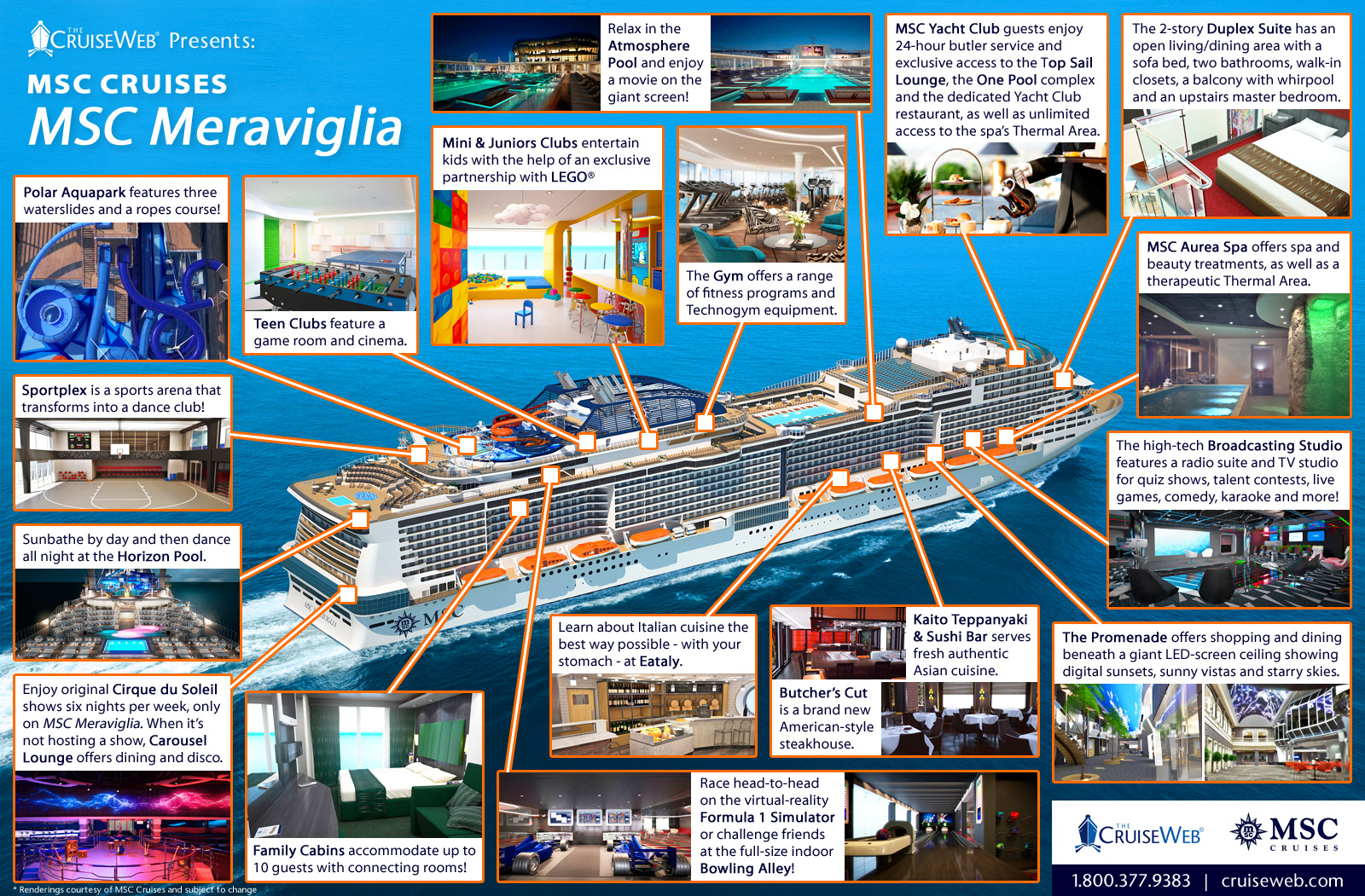 Preview the MSC Meraviglia with The Cruise Web’s Newest Cruise