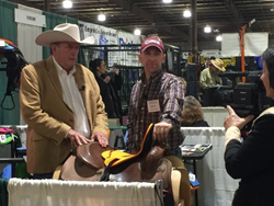 Saddle Sidekicks patented kids’ booster seat fits over a full sized saddle in seconds
