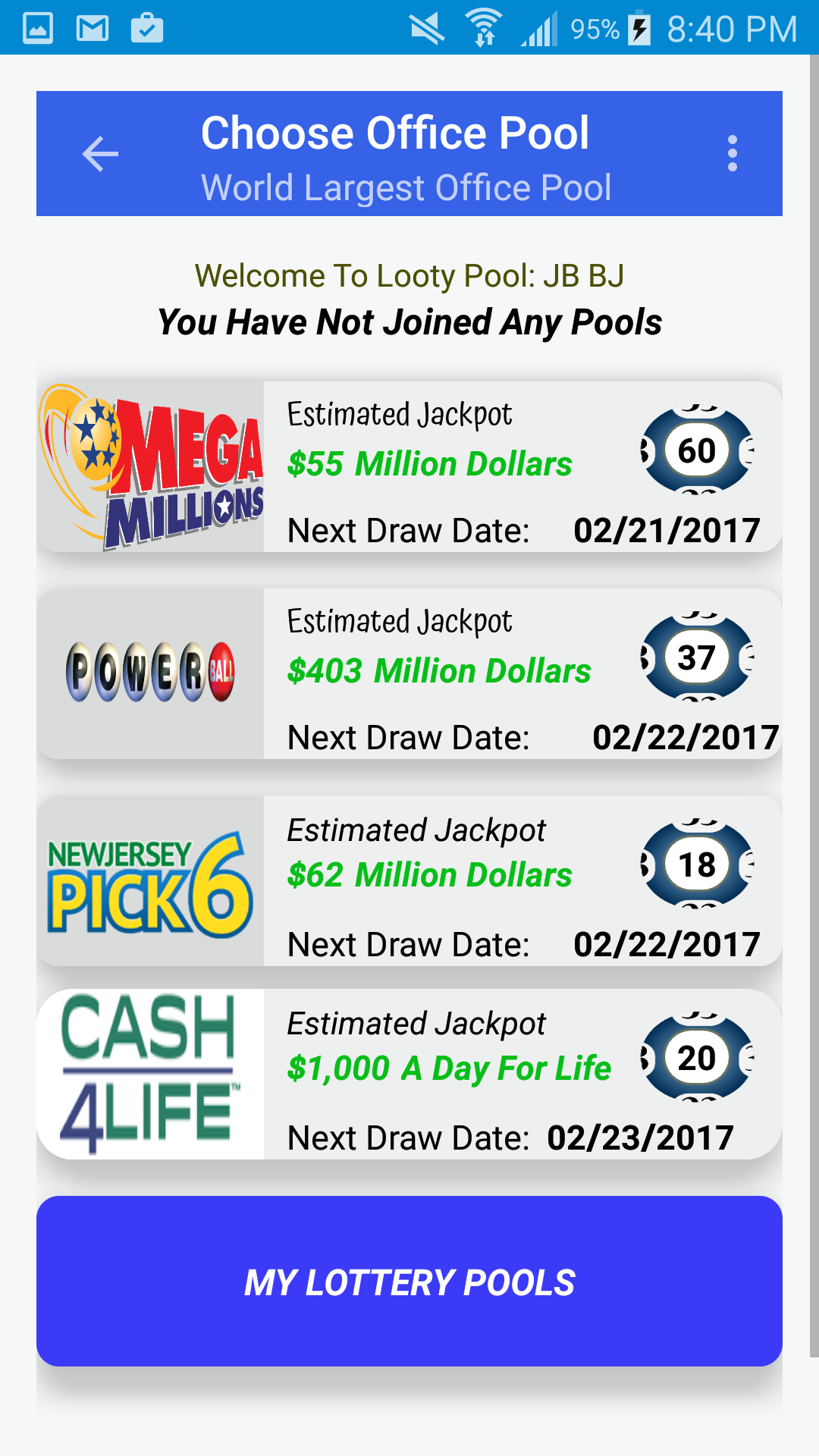 Lotto Pools