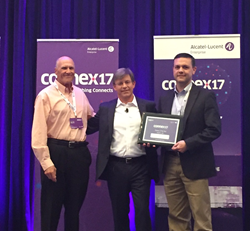Emtec accepts the ALE Best Partner of the Year Award 2017