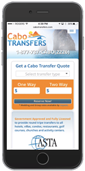 Cabo Transfers Mobile First Website