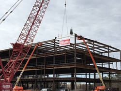 Raising the beam for Legacy at Brier Creek Topping Out