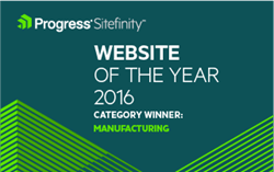 Progress Sitefinity Website of the Year Award Badge