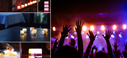 Yume Cloud Glow Cubes with mesh network technology “WisReed by Fujitsu Electronics Inc