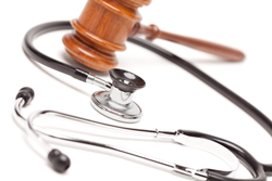 A gavel and a stethoscope