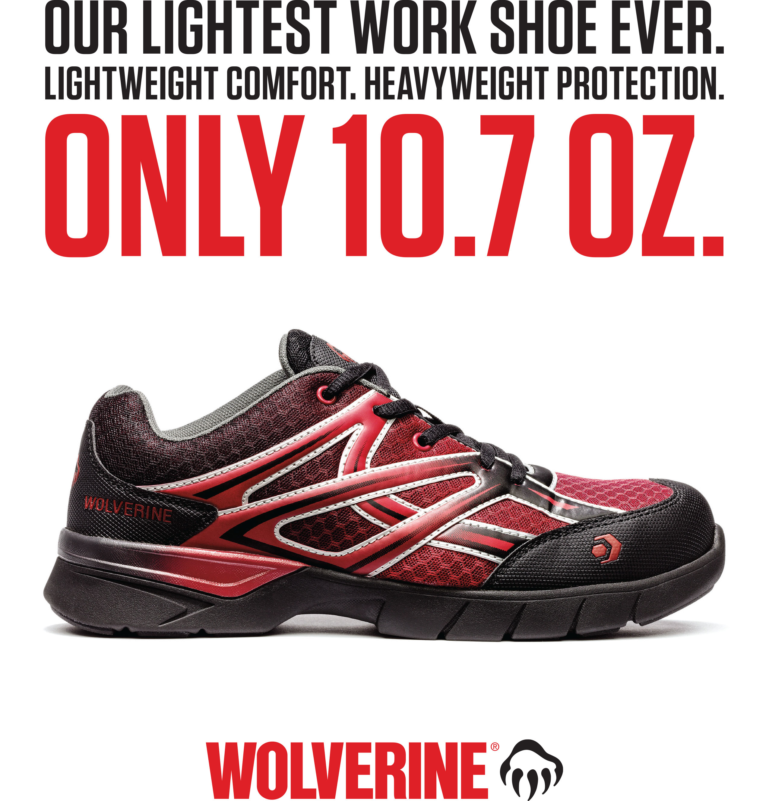 Lightest Safety-Toe Work Shoe 