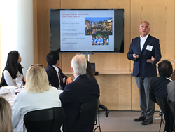 Photo Caption: Members of the travel trade community learn about Suzhou, China with Suzhou Tourism’s North American Representative, Paul Cohen.