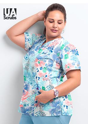 scrub shirts plus size