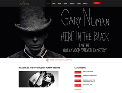 Gary Numan's New Website Launched Through Web Design Firm Sunlight Media LLC