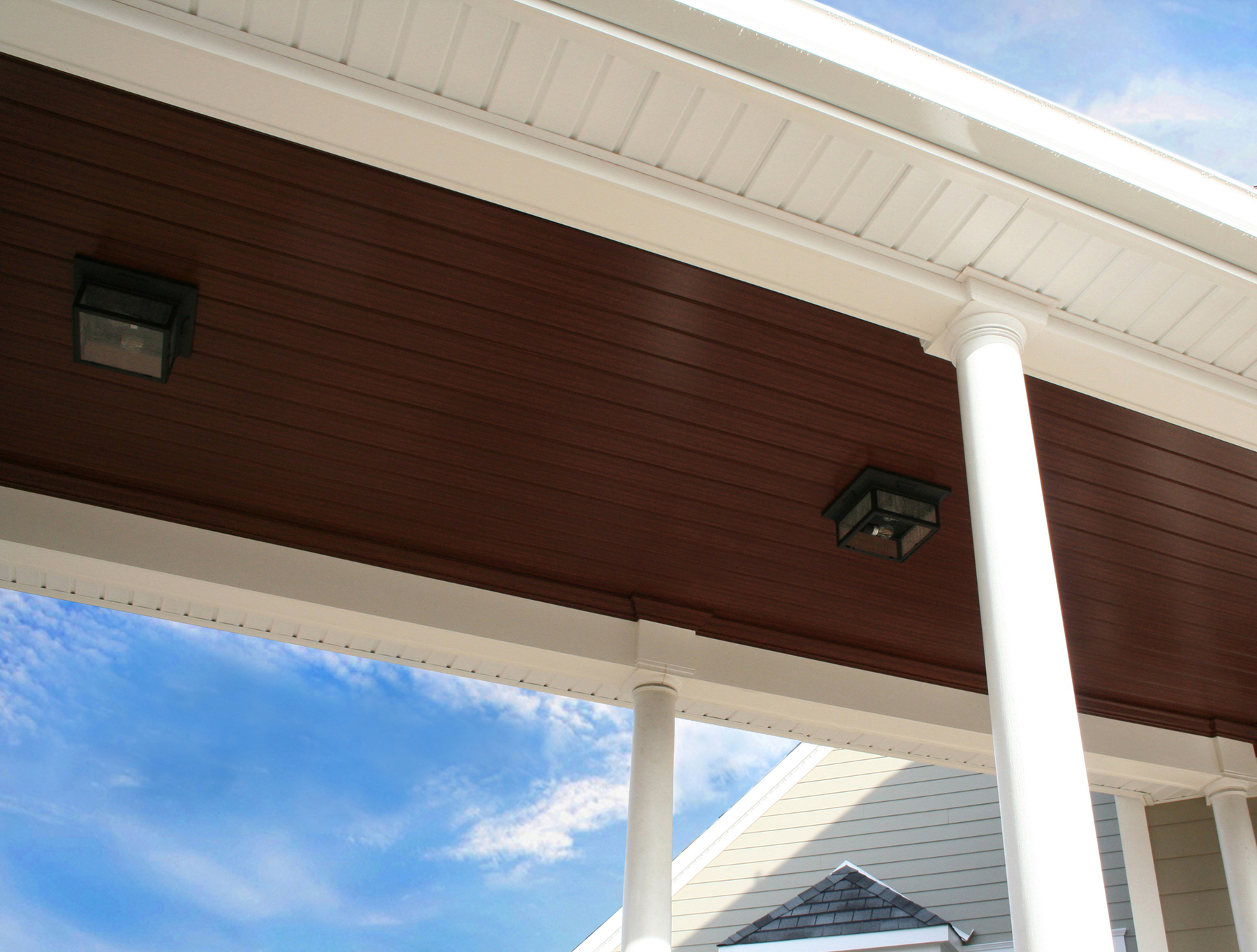 Tongue And Groove Porch Ceilings With The Warm Look Of Hardwood Now In