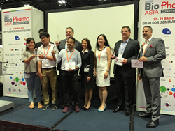 BioPharma Asia 2017 Award Winners, including Catalent's Mark Bissett second right