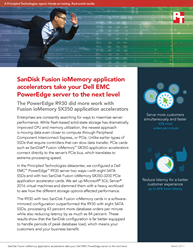 See how SanDisk Fusion ioMemory SX350 application accelerators can increase database server performance while reducing latency in a Dell EMC PowerEdge R930