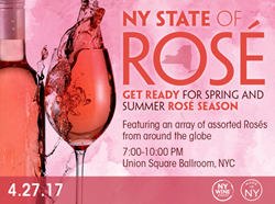 Rose wine fest, NYC wine tasting, rosé tasting, summer wine tasting, spring wine tasting, April wine tasting, wine tasting New York, New York Wine Events, NY State of Rose, tasting events, Thursday wine tasting.