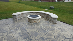 Fire Pit Wall Tightstack Flagstone Patio