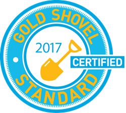 Image of the Gold Shovel Standard Certified Logo