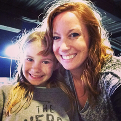 Bethany and Mackayla Hegerhorst at a baseball game
