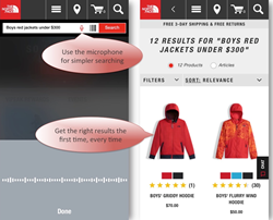 The North Face's Voice-enabled Mobile App for iPhone