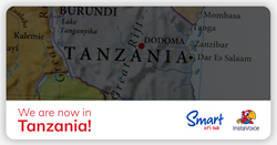 Announcement poster informing about the launch of the InstaVoice voicemail service in Smart Tanzania
