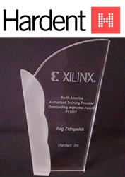 Hardent - Instructor Award for Xilinx Training