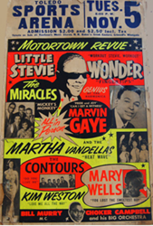 Original 1963-69 Stevie Wonder and Marvin Gaye Motortown Revue Concert Posters