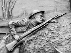 North Carolina Veterans Memorial--Scene 1 from WWI. Credit: https://www.flickr.com/photos/universalpops/5633572420/