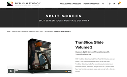 Pixel Film Studios Effects and Plugins - TranSlice Slide Volume 2 - Final Cut Pro X