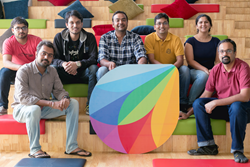 Joe Hukum Founding Team at the Freshworks Office in Chennai